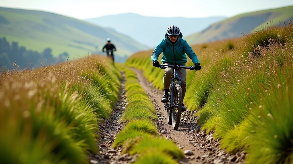 Ballinastoe mountain bike trails technical terrain in Wicklow mountains