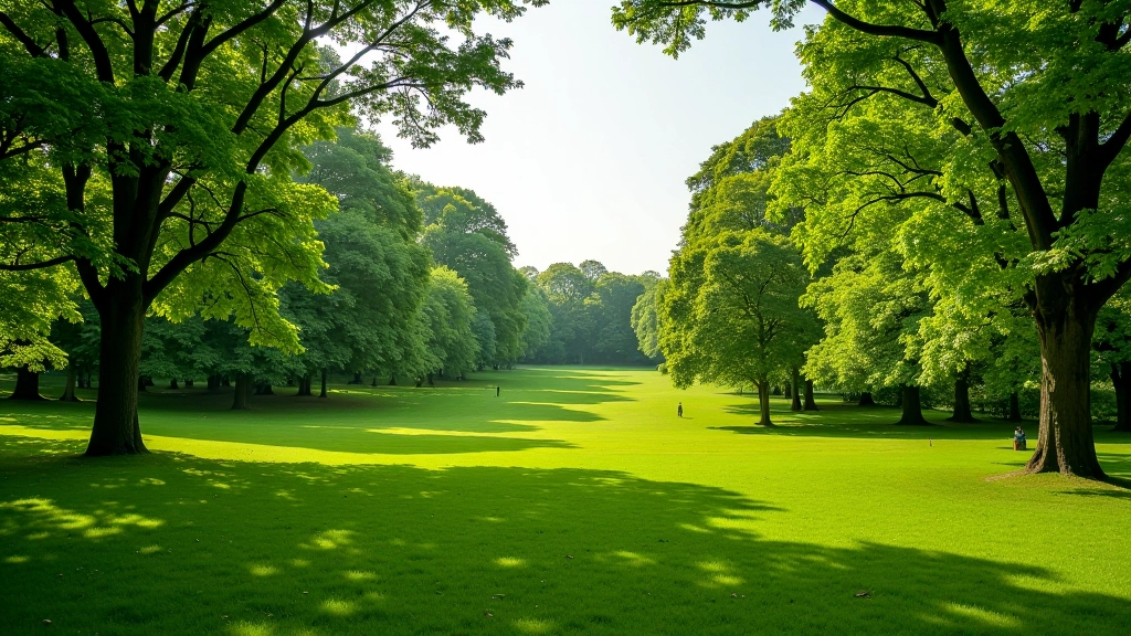 Phoenix Park Dublin expansive green landscape with ancient woodland and walking paths stretching across 1752 acres